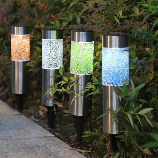 4 X Mosaic Solar Light Patio Lamp Solar Lighting Outdoor Garden Decor