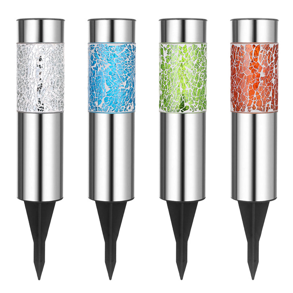 4 X Mosaic Solar Light Patio Lamp Solar Lighting Outdoor Garden Decor