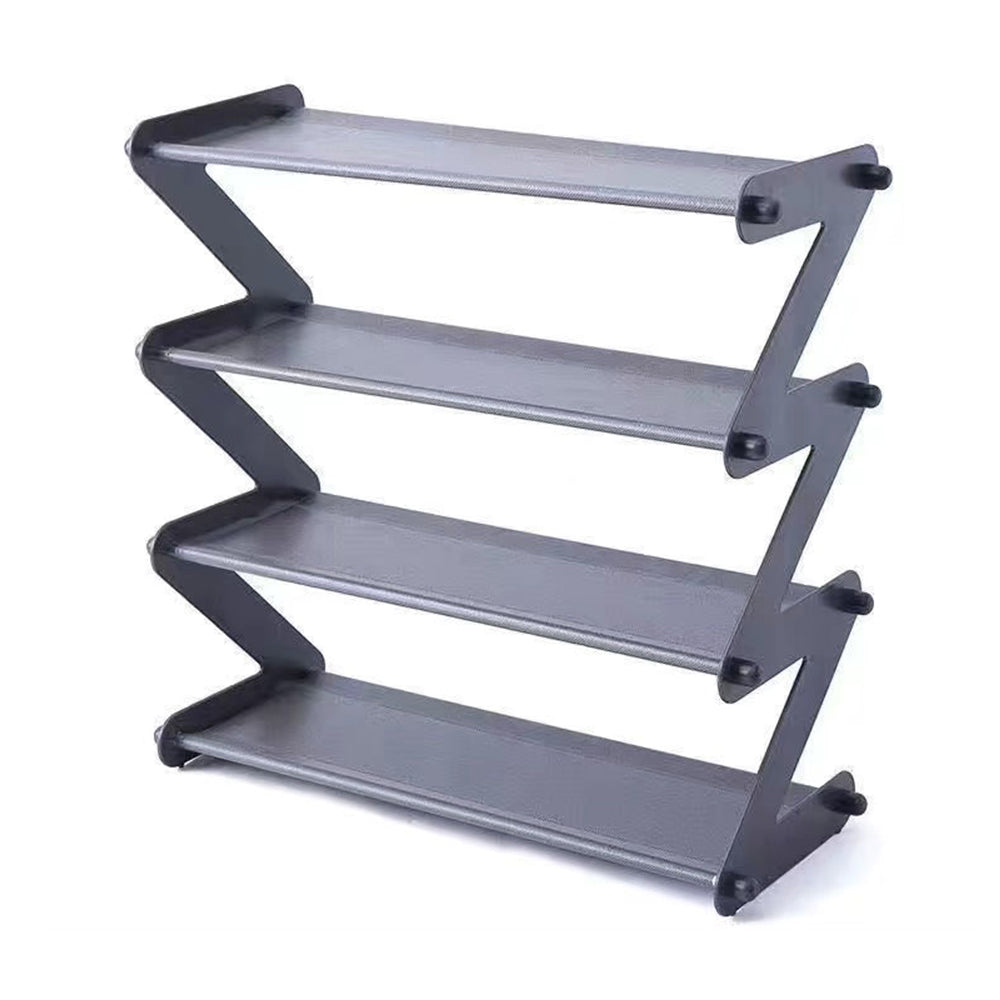 4 Tier Shoes Storage Rack Shelf Organizer Grey