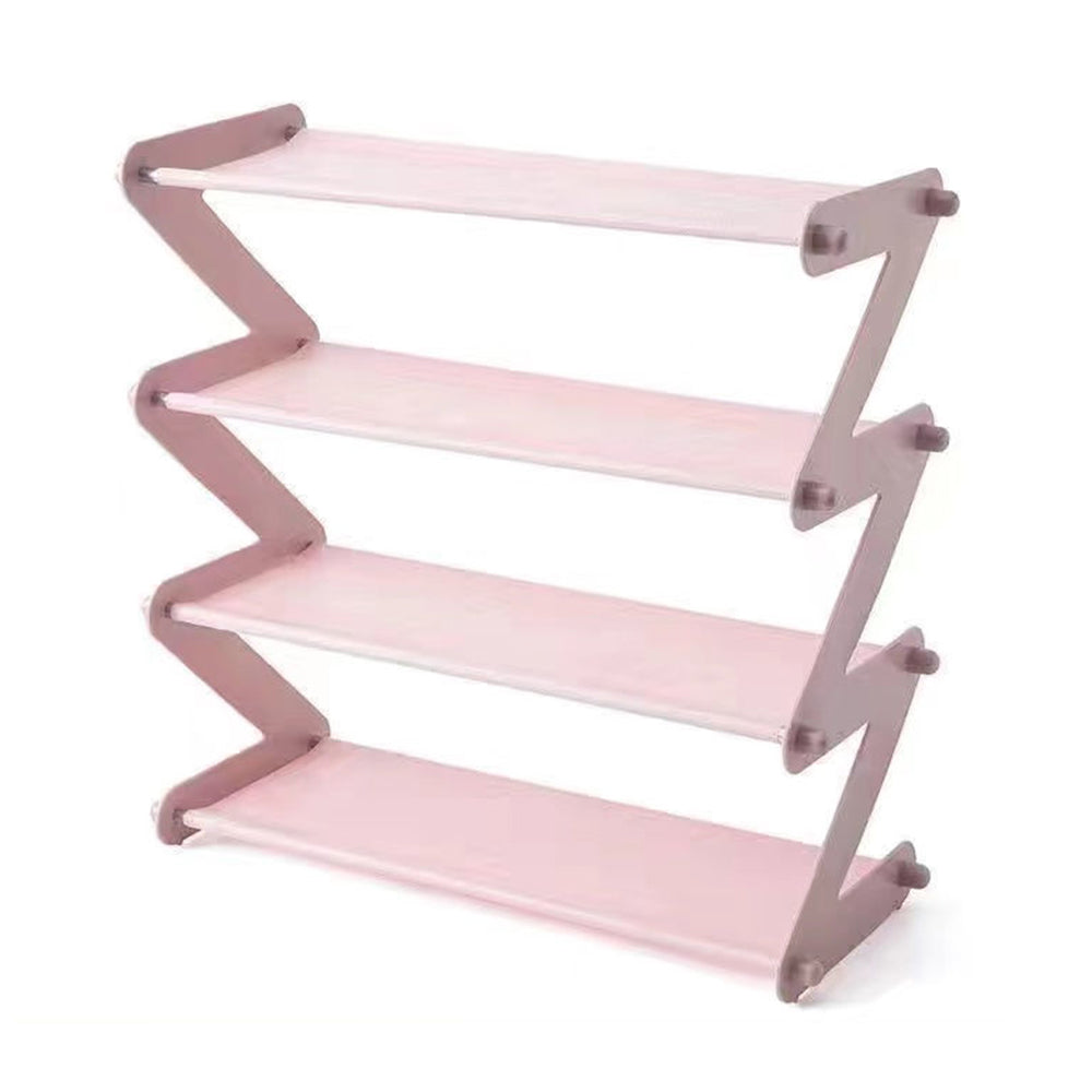 4 Tier Shoes Storage Rack Shelf Organizer Pink