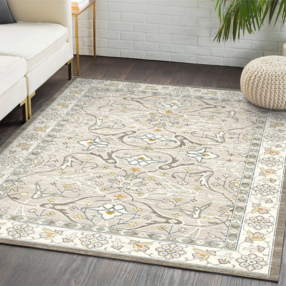 140x200cm Retro Persian Style Printed Rug Floor Carpet Floor Mat Home Decor Flower