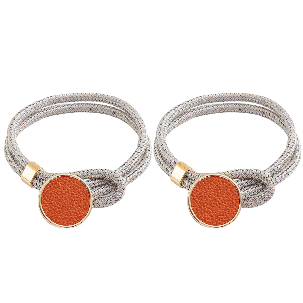 2 Pairs Curtain Tiebacks Curtain Holdbacks Orange Dark Green