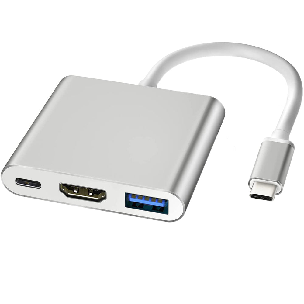 1Pcs 3 in 1 Hub Type C to USB Adapter Converter for MacBook