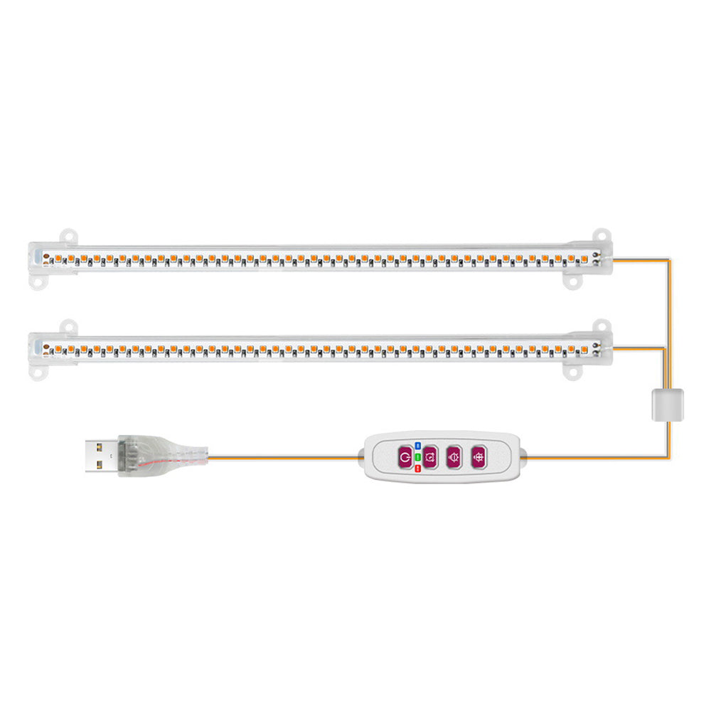 Two Light Tubes LED Grow Light Tube Strip Full Spectrum Lamp
