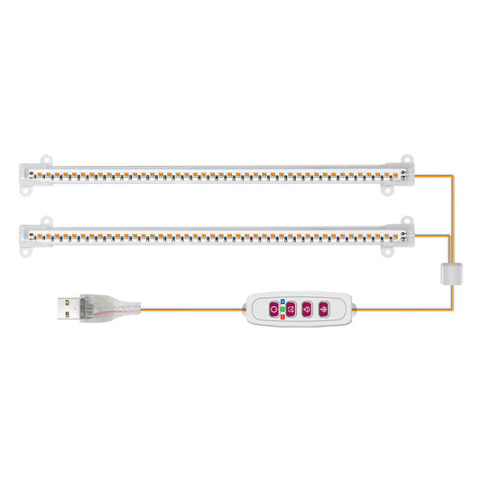 Two Light Tubes LED Grow Light Tube Strip Full Spectrum Lamp
