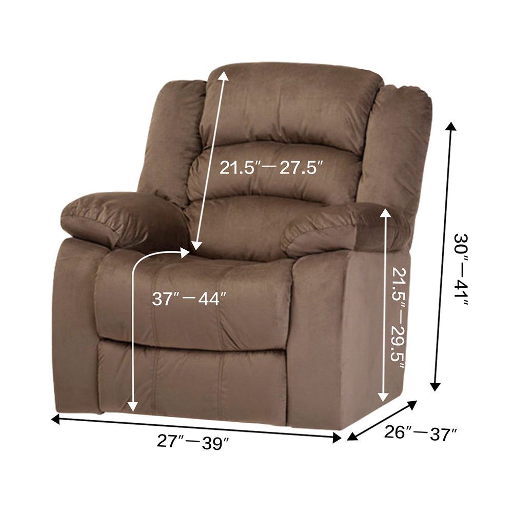 Stretch Recliner Chair Cover for 1 Seater Peacock blue