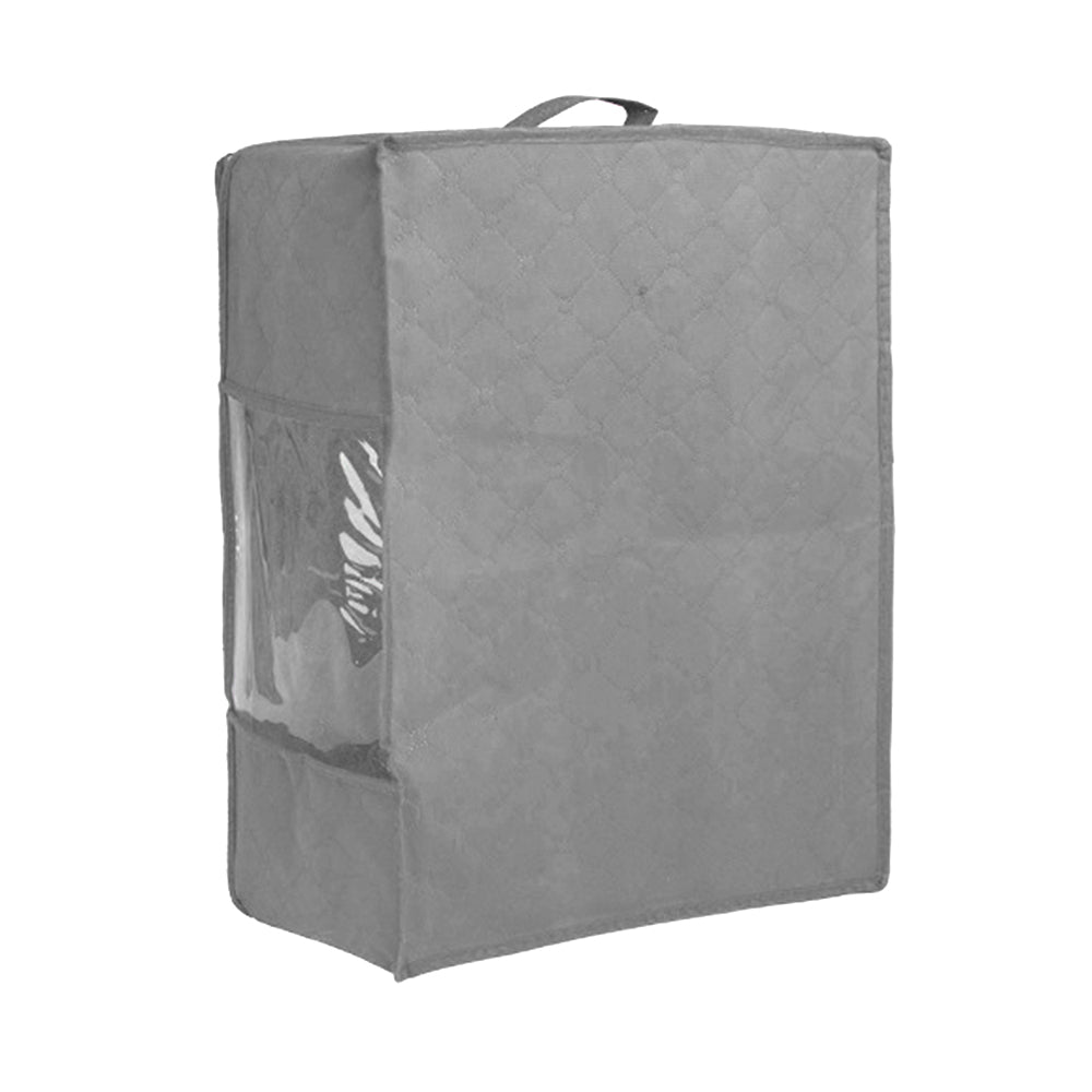 3Pcs Foldable Clothes Quilt Blanket Storage Bag Grey