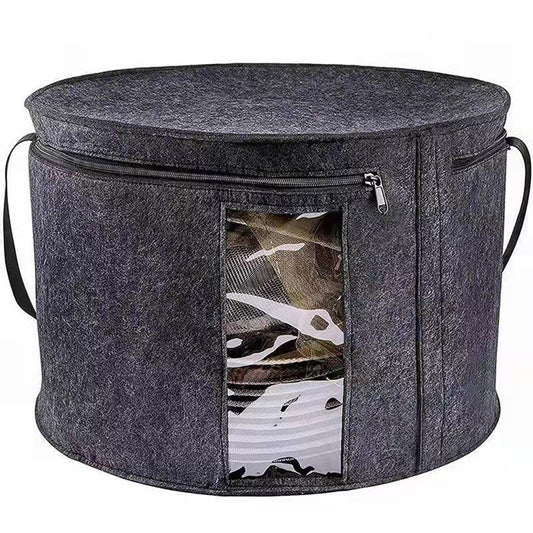 1Pcs Foldable Felt Hat Storage Box with Lid