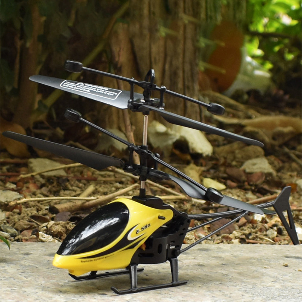 Kids Flying Toy Led Light Helicopter Plane Toy Remote Control Aircraft Remote Control Helicopter Yellow