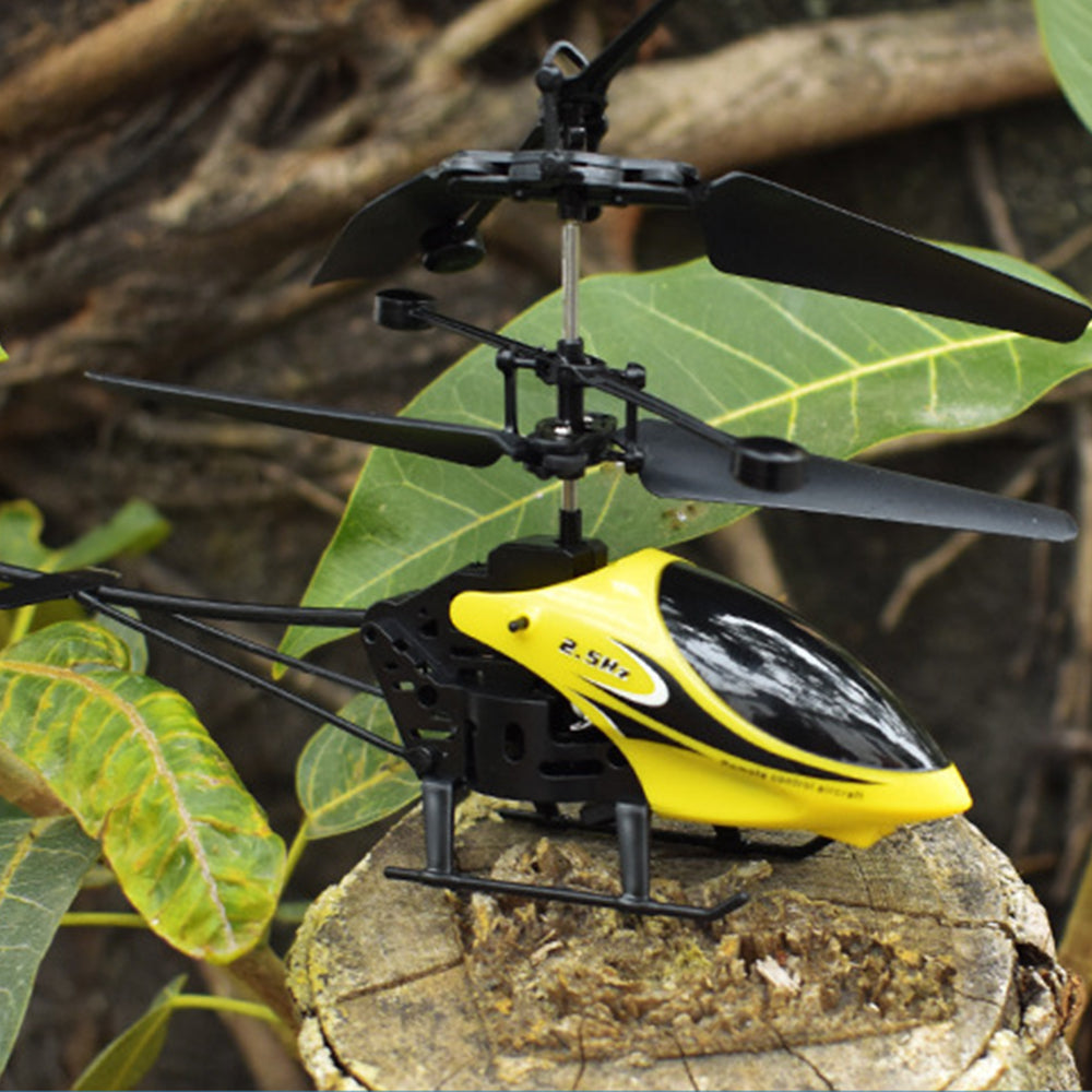 Kids Flying Toy Led Light Helicopter Plane Toy Remote Control Aircraft Remote Control Helicopter Yellow
