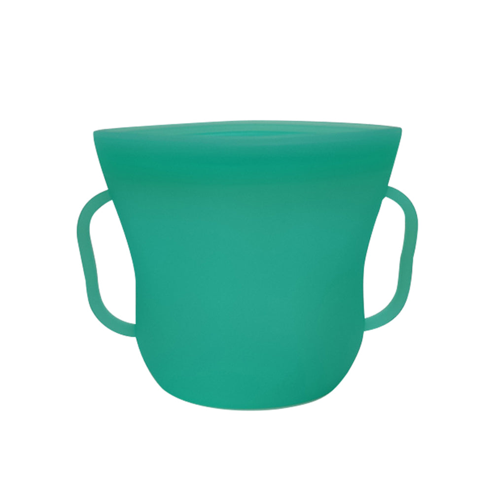 2Pcs Silicone Food Storage Bags Sealer Pouch Orange Green