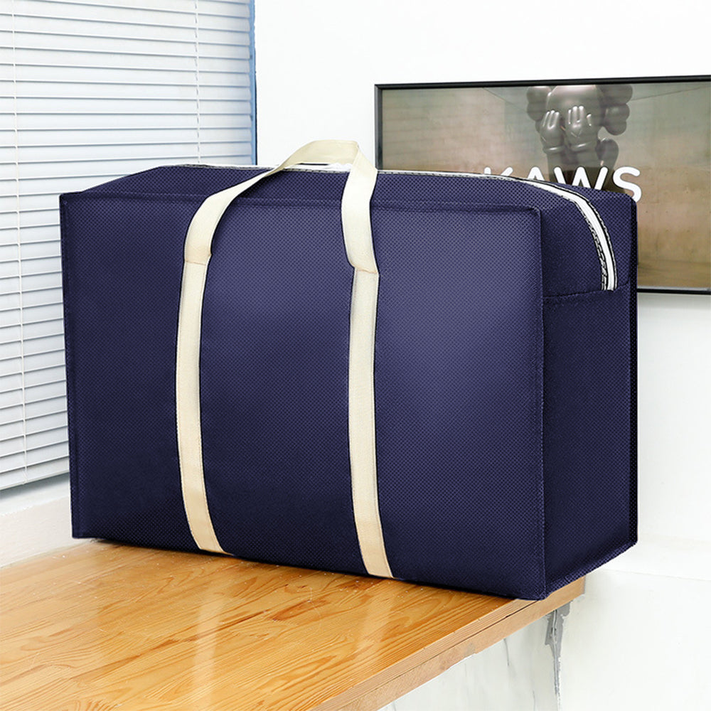 2Pcs Large Capacity Luggage Storage Bag Navy Blue