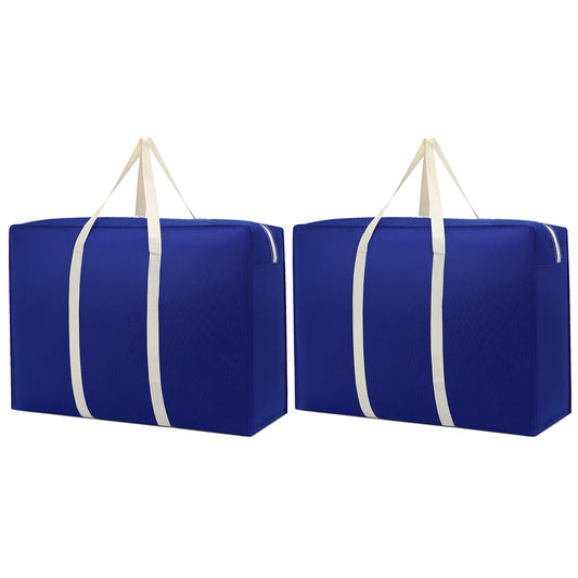 2Pcs Large Capacity Luggage Storage Bag Royal Blue