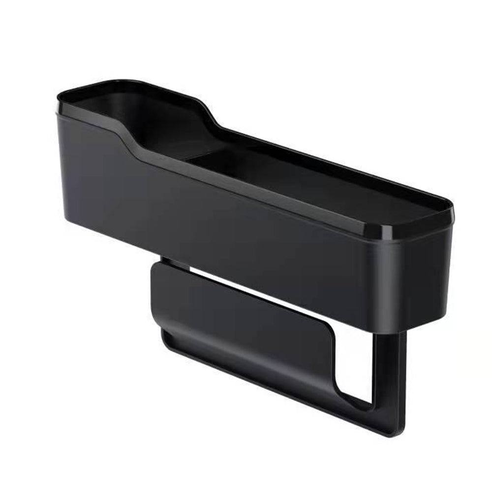 1X Car Seat Gap Filler Organizer Seat Side Crevice Storage Box Black