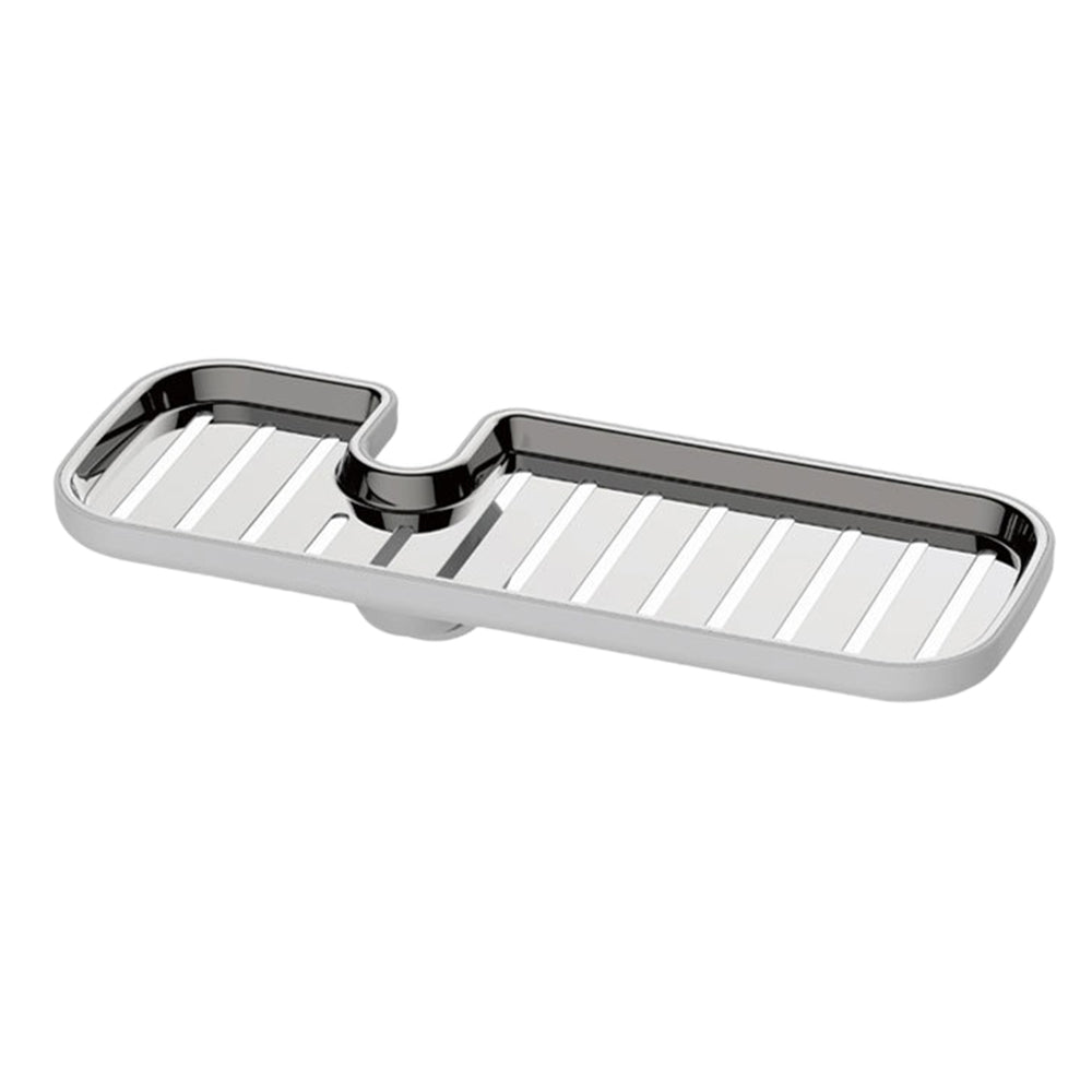 Over Faucet Kitchen Sink Sponge Brush Storage Holder Grey