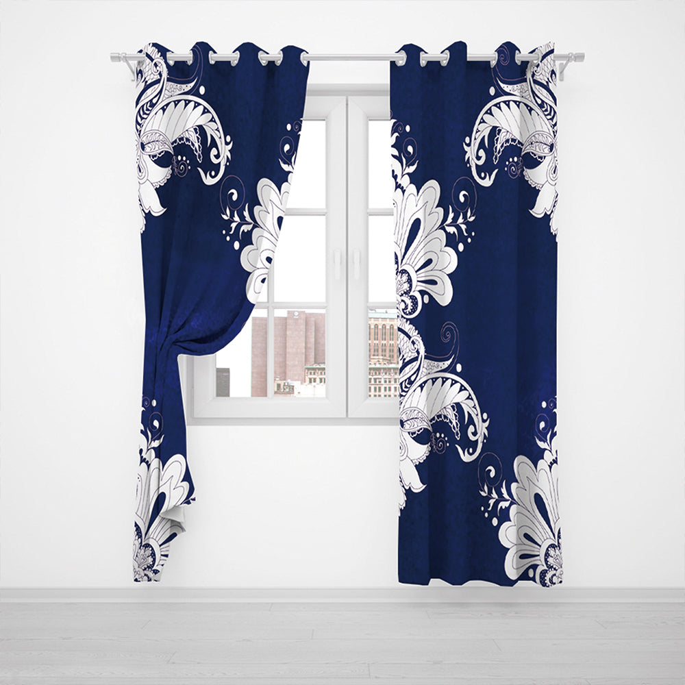 Pair of Printed Full Blackout Curtains Style 2 Medium