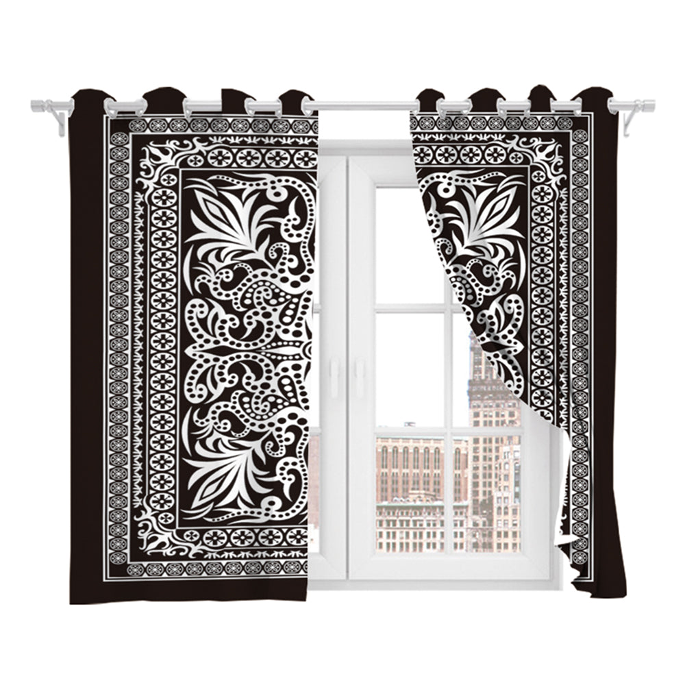 Pair of Printed Full Blackout Curtains Style 4 Medium
