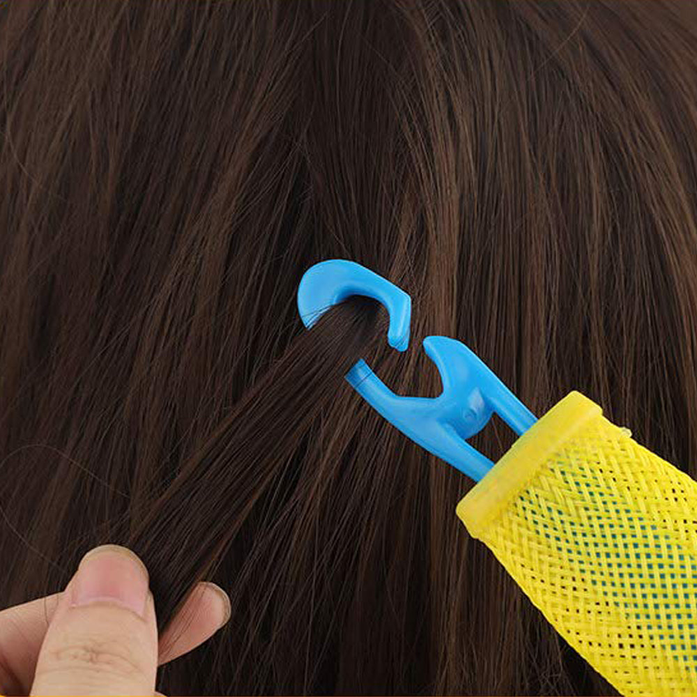 24pcs 30cm Heatless Wave Hair Curlers with DIY Styling Hooks