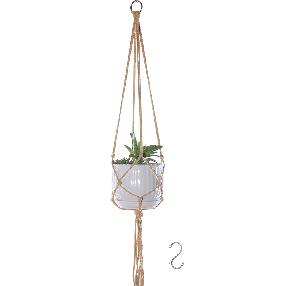 Set of 8pcs Macrame Plant Hangers with Hooks