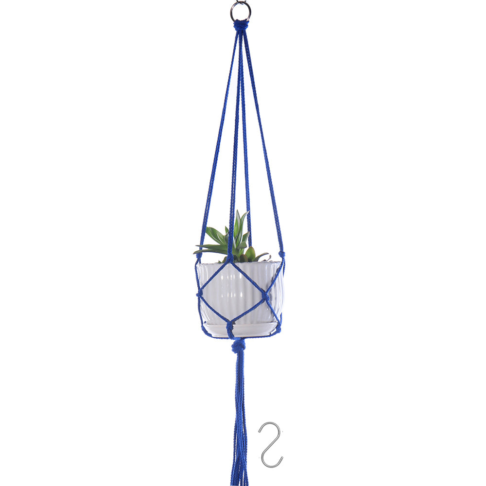 Set of 4pcs Macrame Plant Hangers with Hooks