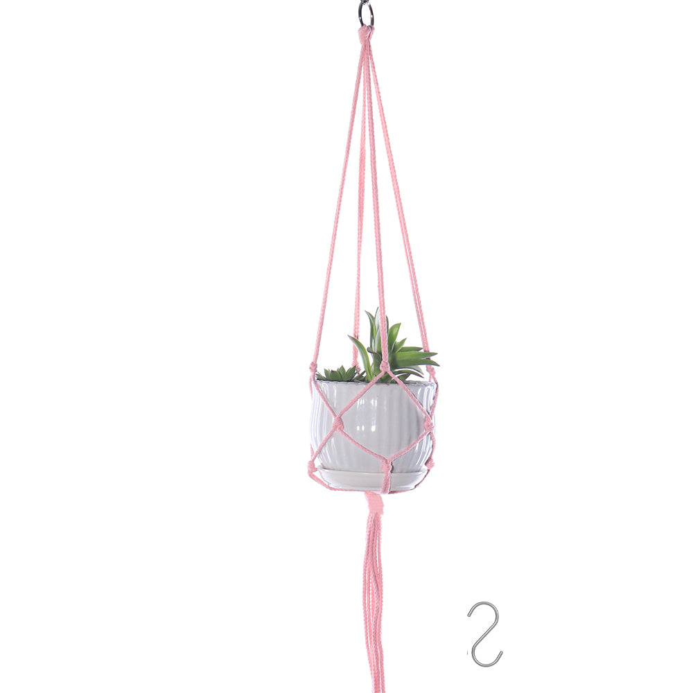 Set of 8pcs Macrame Plant Hangers with Hooks