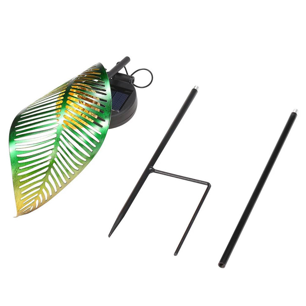 2X Solar LED Light Iron Wrought Lamp Outdoor Landscape Light