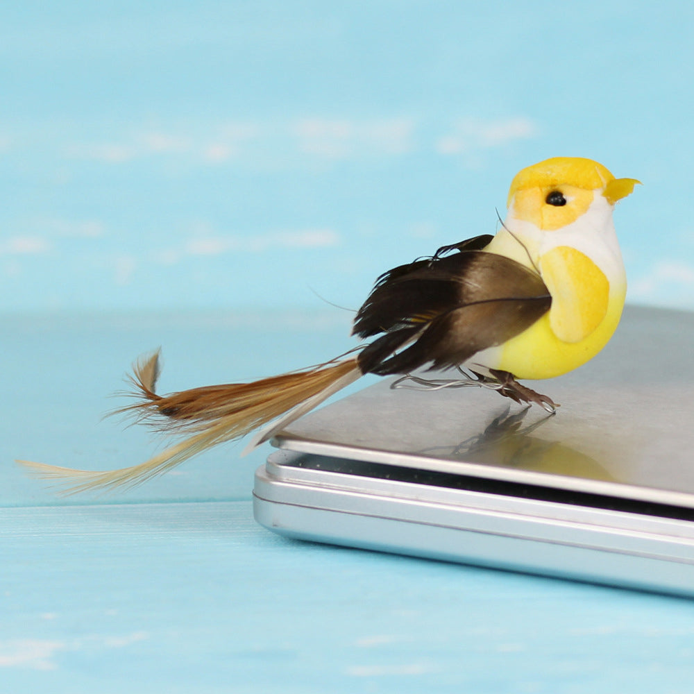 12Pcs Lifelike Artificial Birds Birds Models Garden Ornament