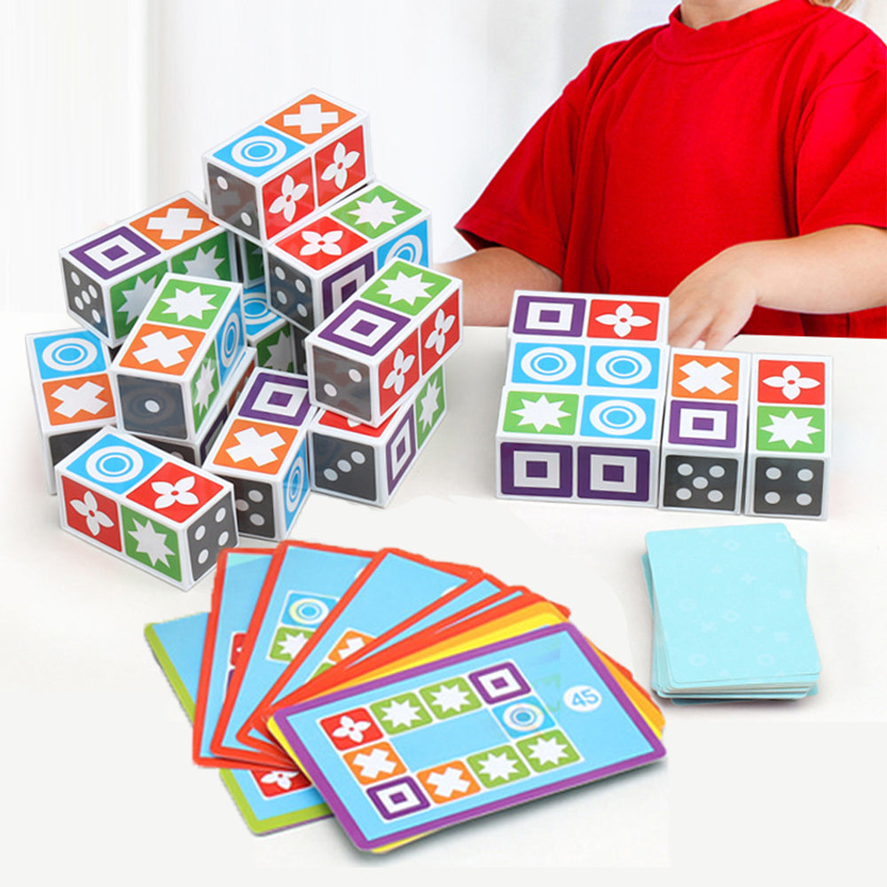 Kids 3D Graphics Matching Building Blocks Toy Set