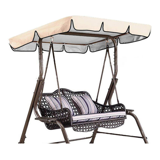 3 Seat Outdoor Garden Swing Canopy Cover Beige