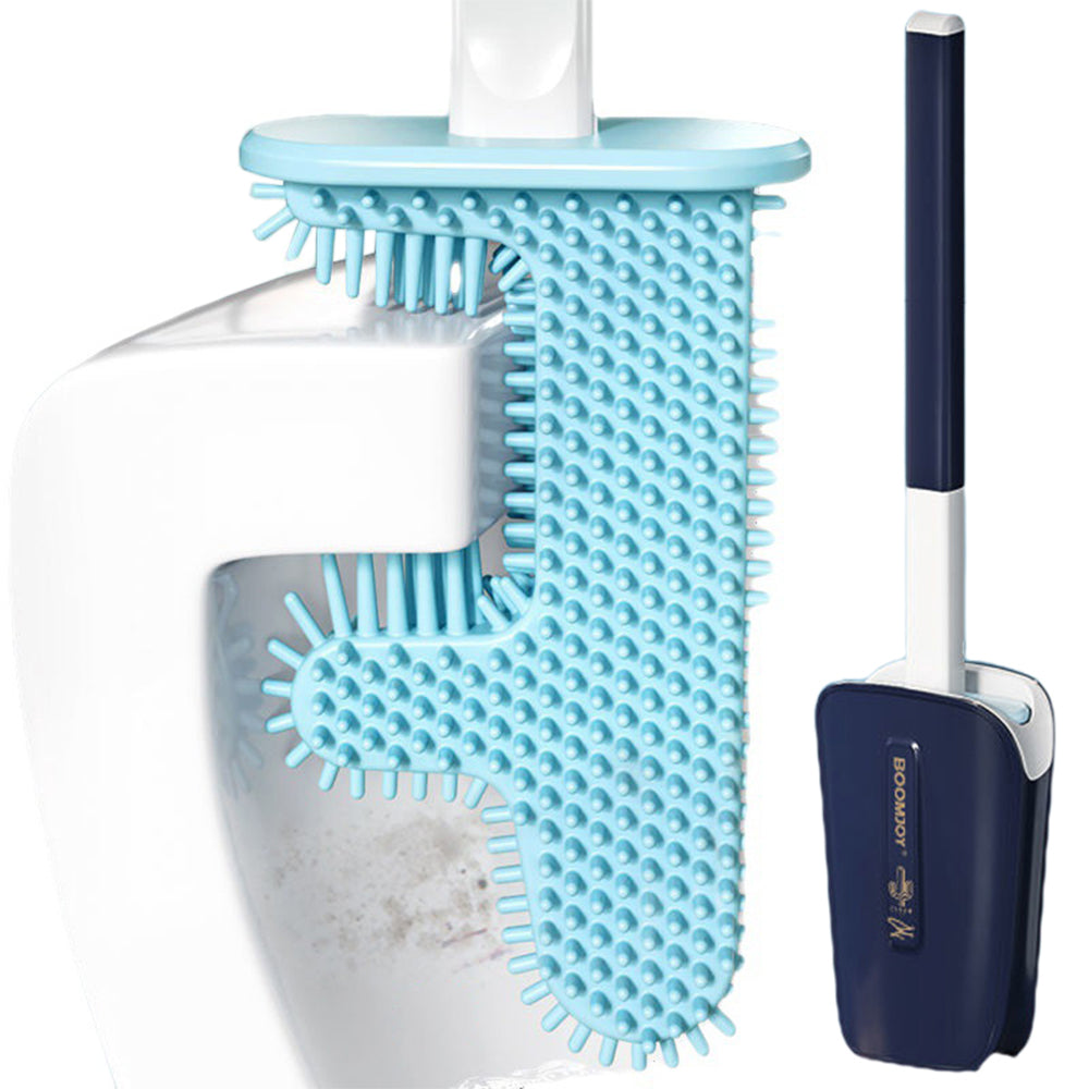 Wall Mounted Cactus Shaped Toilet Brush Navy Blue