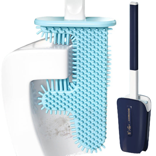 Wall Mounted Cactus Shaped Toilet Brush Navy Blue