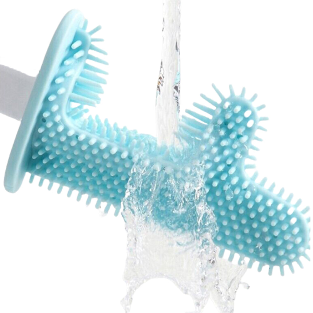 Wall Mounted Cactus Shaped Toilet Brush Navy Blue