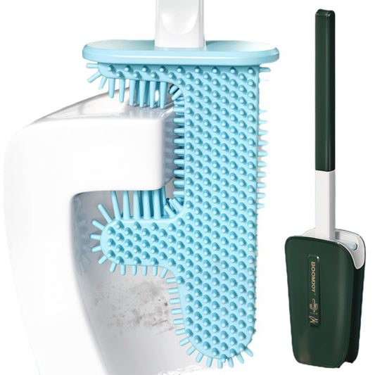 Wall Mounted Cactus Shaped Toilet Brush Dark Green