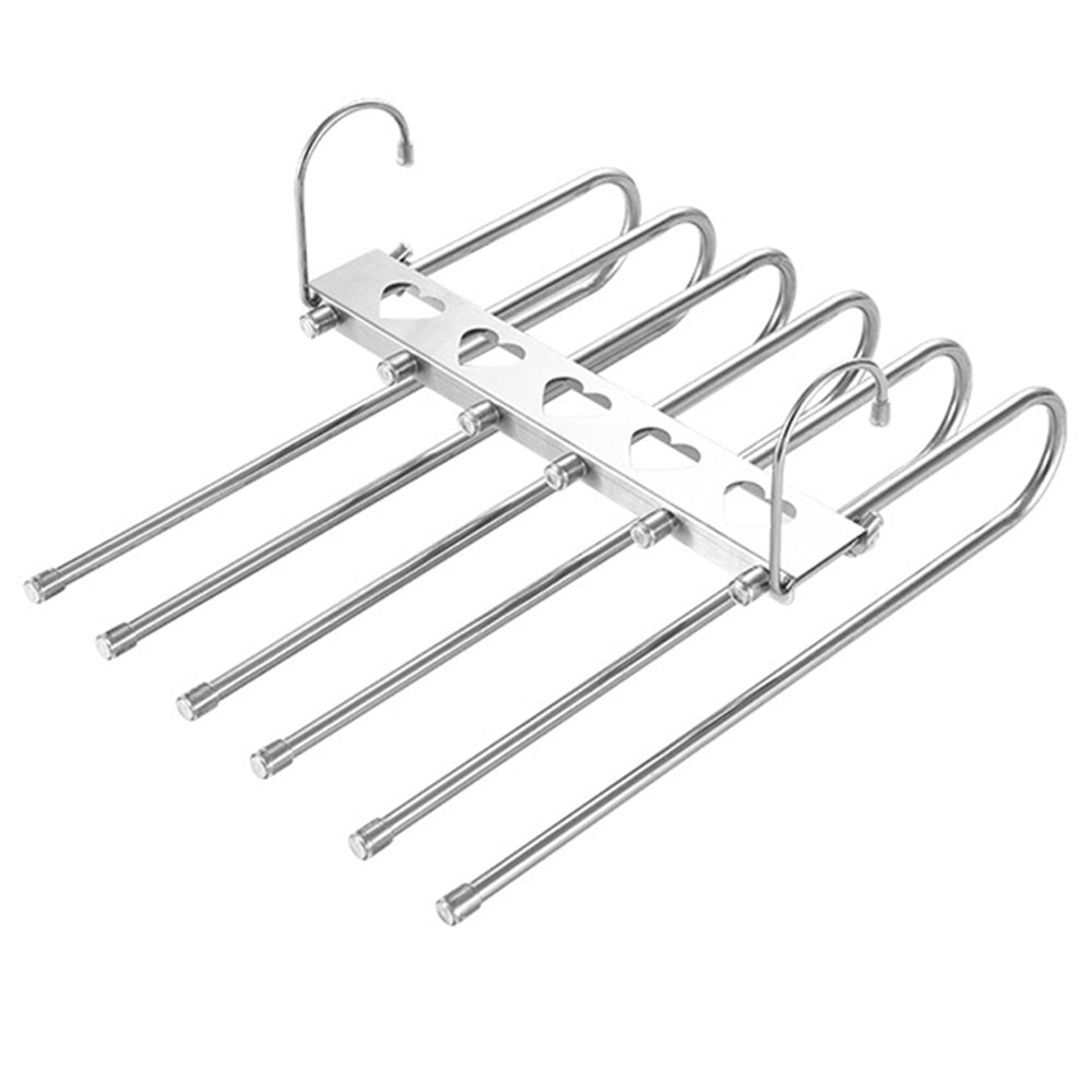 6 Rods Magic Pants Hangers Scarf Hangers