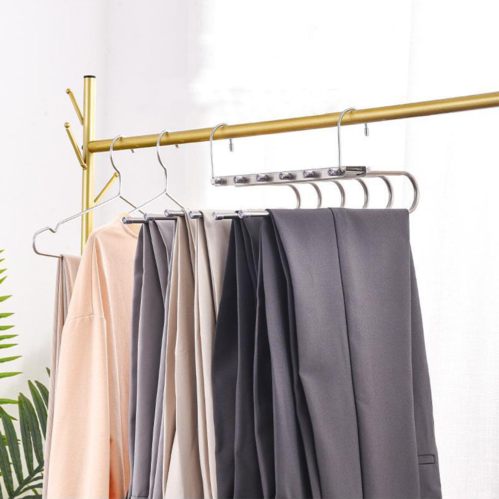 8 Rods Magic Pants Hangers Scarf Hangers
