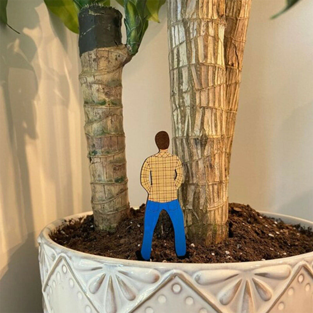 One Set of Funny Garden Stakes Plant Markers Decor