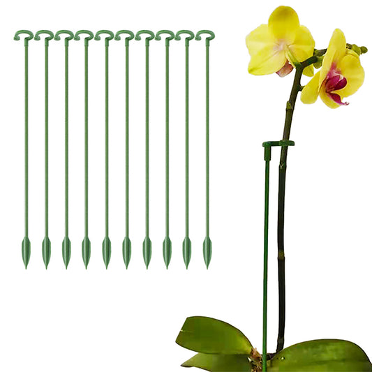 10Pcs 17cm Single Stem Flower Plant Support Stakes Support Rings