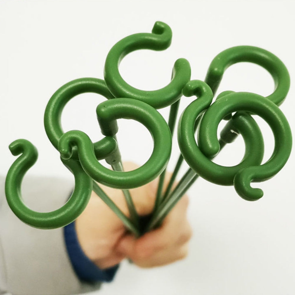10Pcs 17cm Single Stem Flower Plant Support Stakes Support Rings