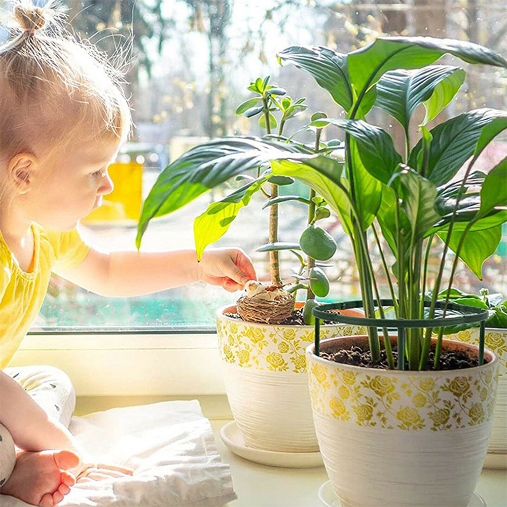 4 Sets of 15cm Climbing Plant Support Stakes Support Rings