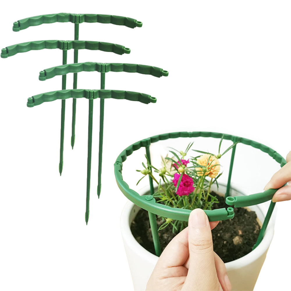 8 Sets of 15cm Climbing Plant Support Stakes Support Rings