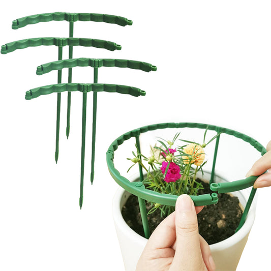 8 Sets of 15cm Climbing Plant Support Stakes Support Rings