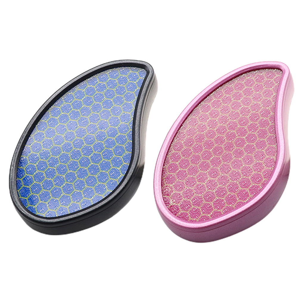 2 X Nano Glass Foot File Foot Callus Remover Dead Skin Removal Tool Pink Black