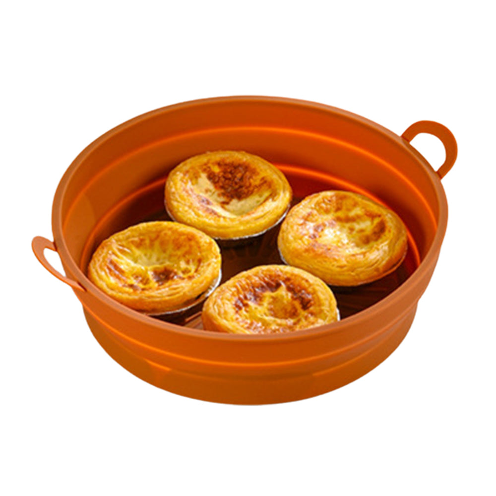 2Pcs Foldable Air Fryer Silicone Pot Air Fryer Liner Coffee