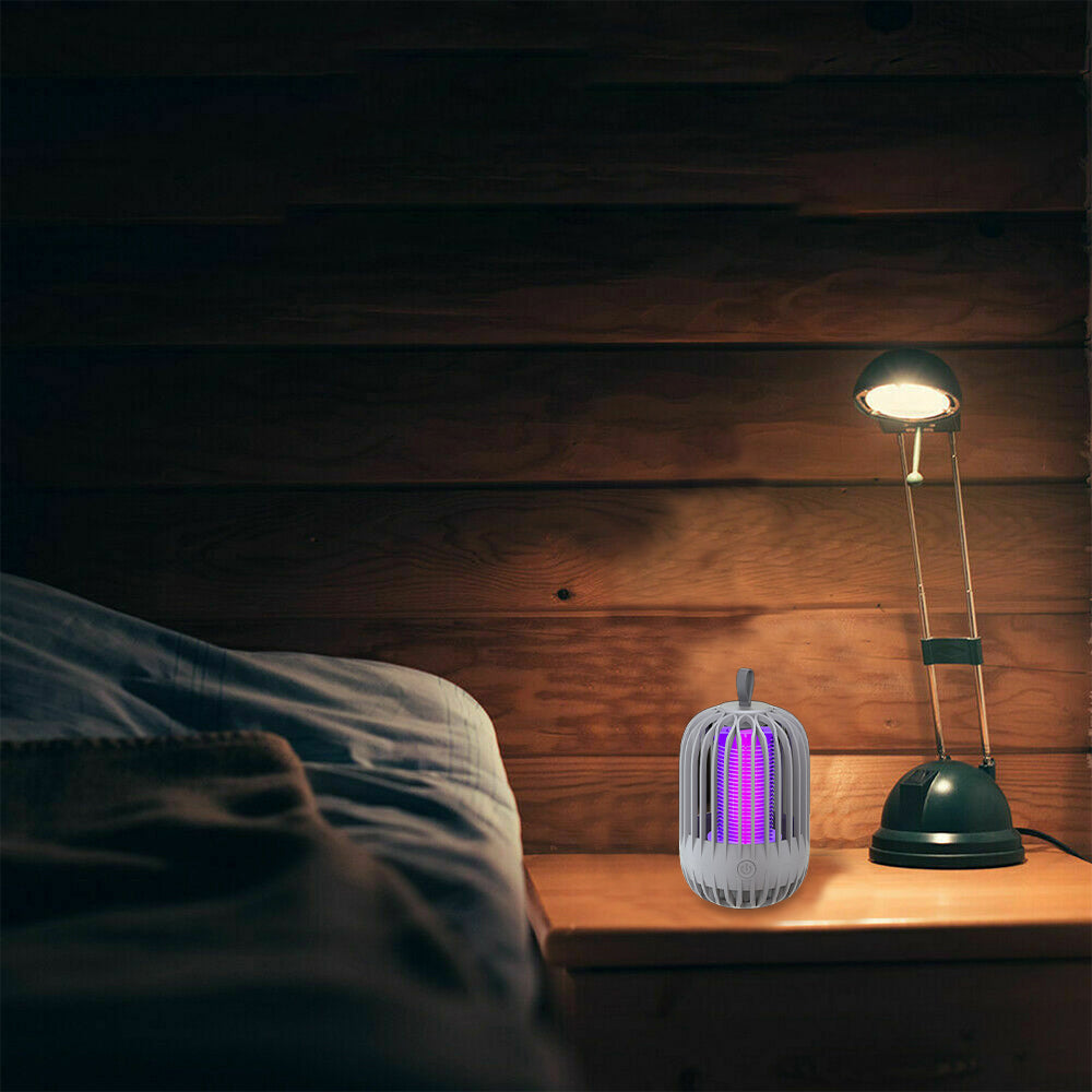 USB Electric Mosquito Killer Lamp Mosquito Zapper Trap Grey