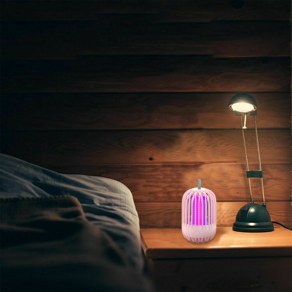 USB Electric Mosquito Killer Lamp Mosquito Zapper Trap Pink