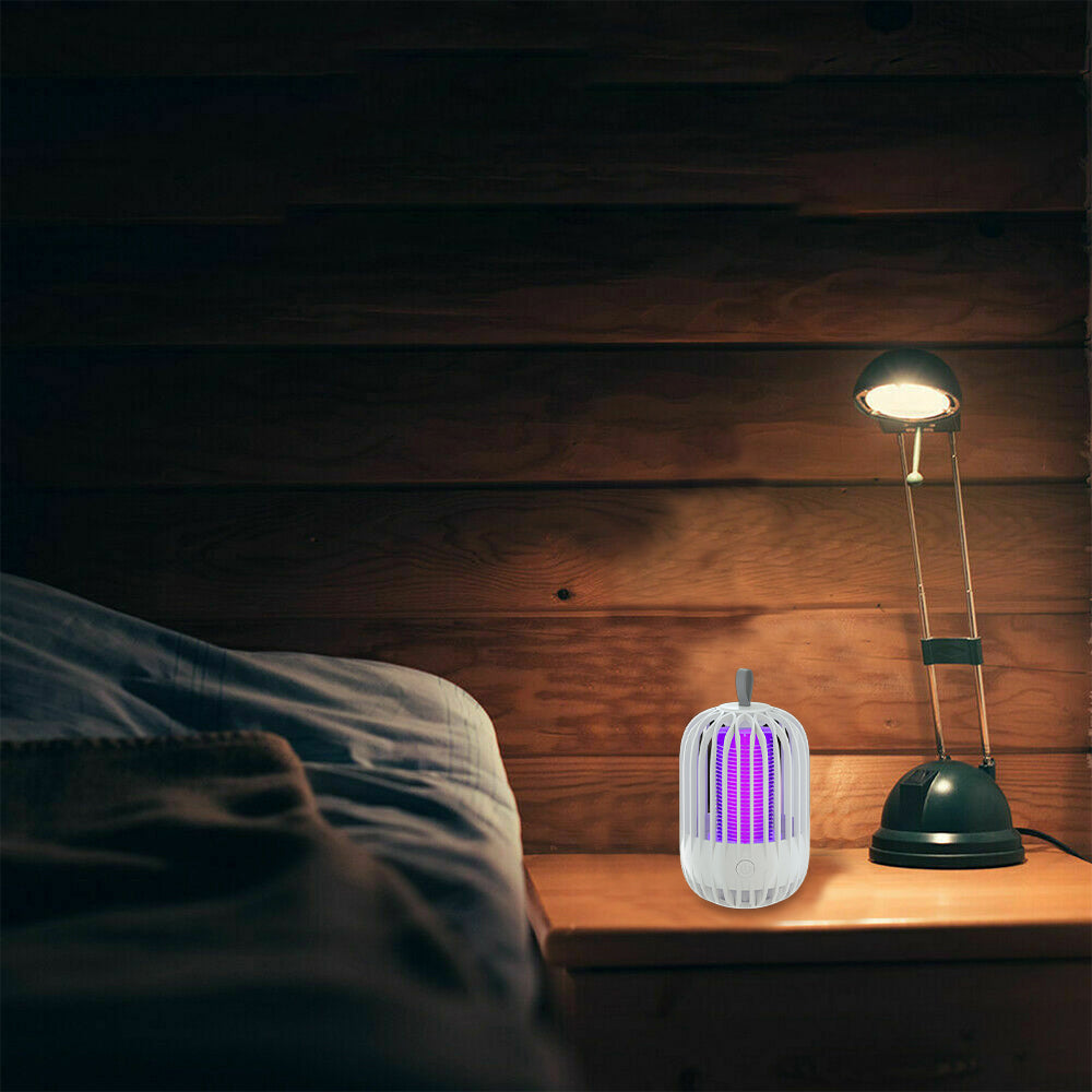 USB Electric Mosquito Killer Lamp Mosquito Zapper Trap White