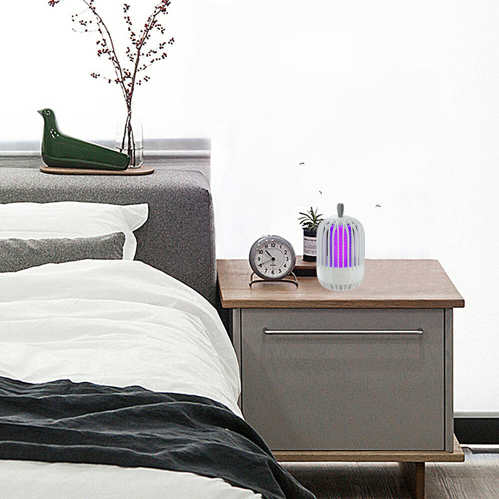 USB Electric Mosquito Killer Lamp Mosquito Zapper Trap White