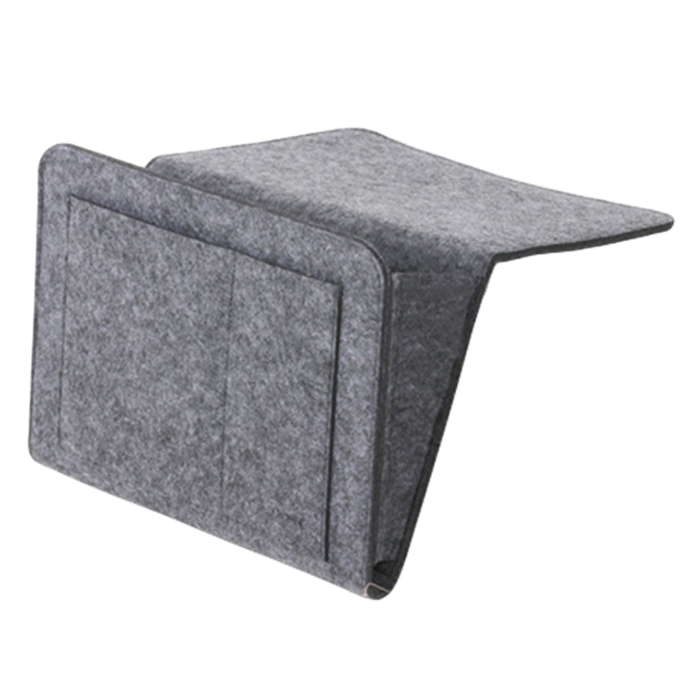 2X Bedside Pocket Storage Bag Sofa Side Hanging Bag Khaki Grey