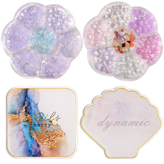 4 X Nail Art Palettes UV Sensitive Light Colour Change Nail Decals Blue