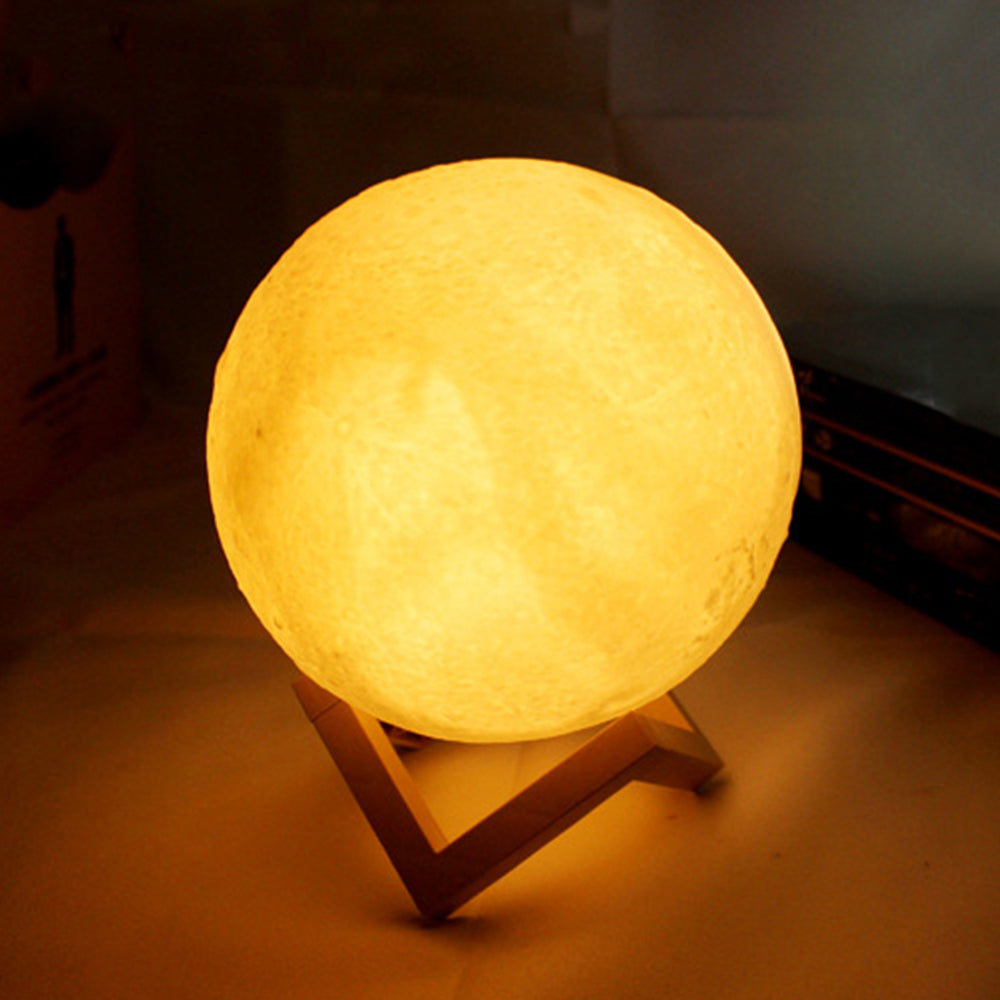 DIY Painting Moon Lamp Night Light Warm Light